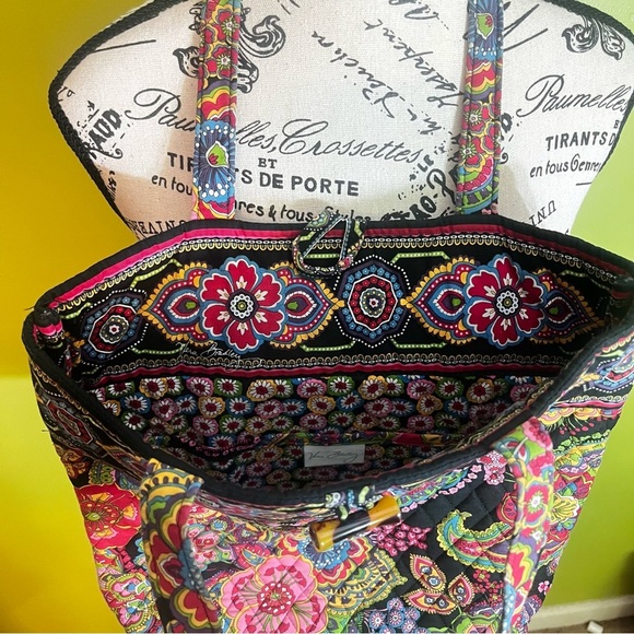 Vera Bradley Symphony in Hue Shoulder Toggle Tote Bag -Multicolor - Picture 6 of 8